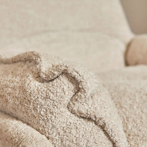 Fauteuil Teddy Wit Draaibaar met Armleuning Rugleuning 3