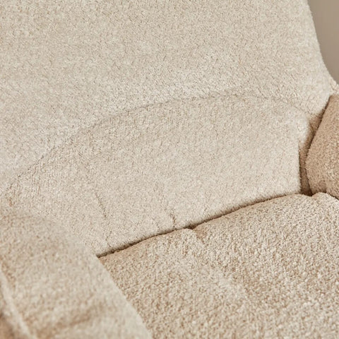 Fauteuil Teddy Wit Draaibaar met Armleuning Rugleuning 2